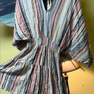 Boho women’s Medium Striped Multicolor Dress